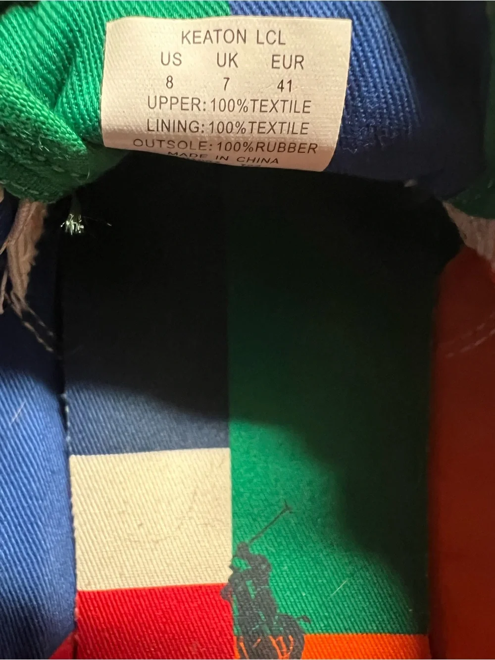 Polo by Ralph Lauren Multicolor Canvas Low-Top Sneakers
